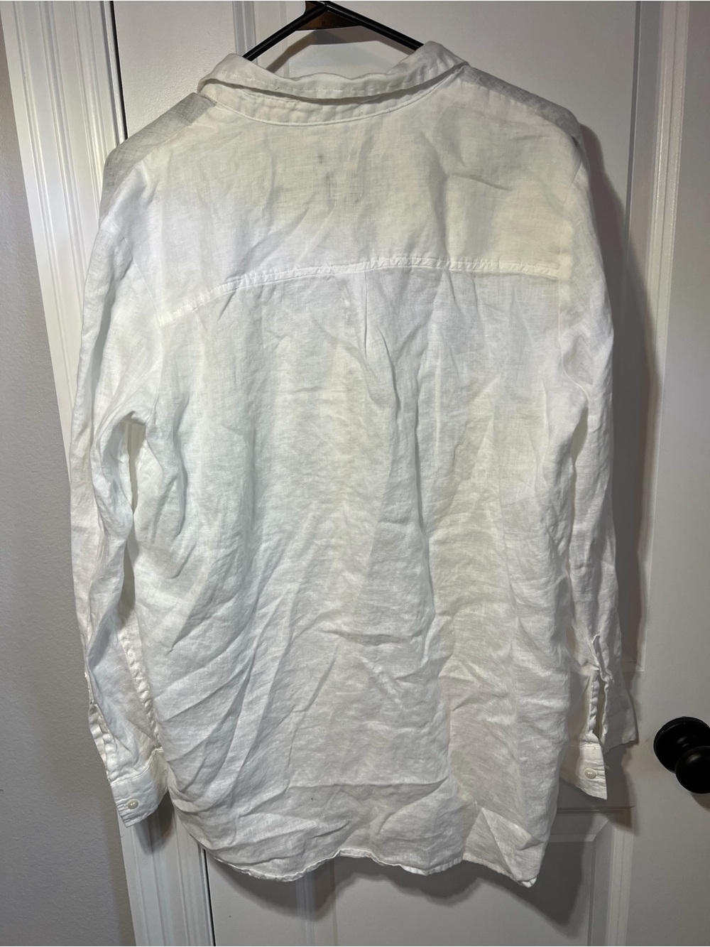Gap White Linen Button-Up Shirt - Picture 3 of 4